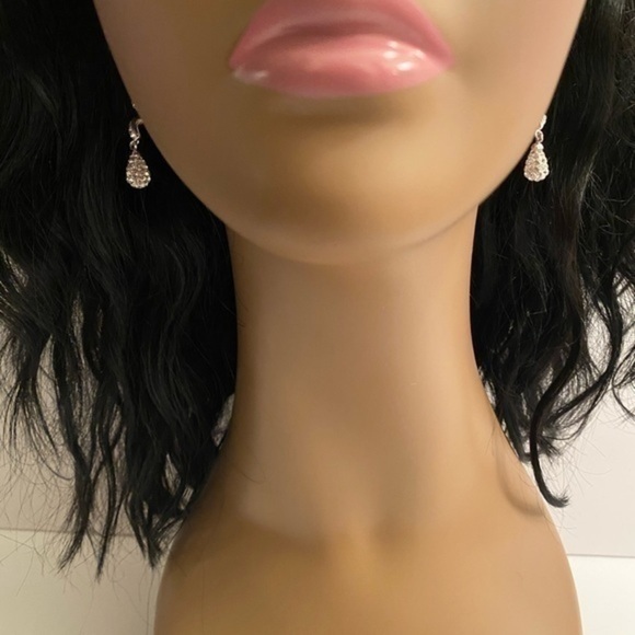 NWT Spiral Crystal Earrings - Picture 4 of 6